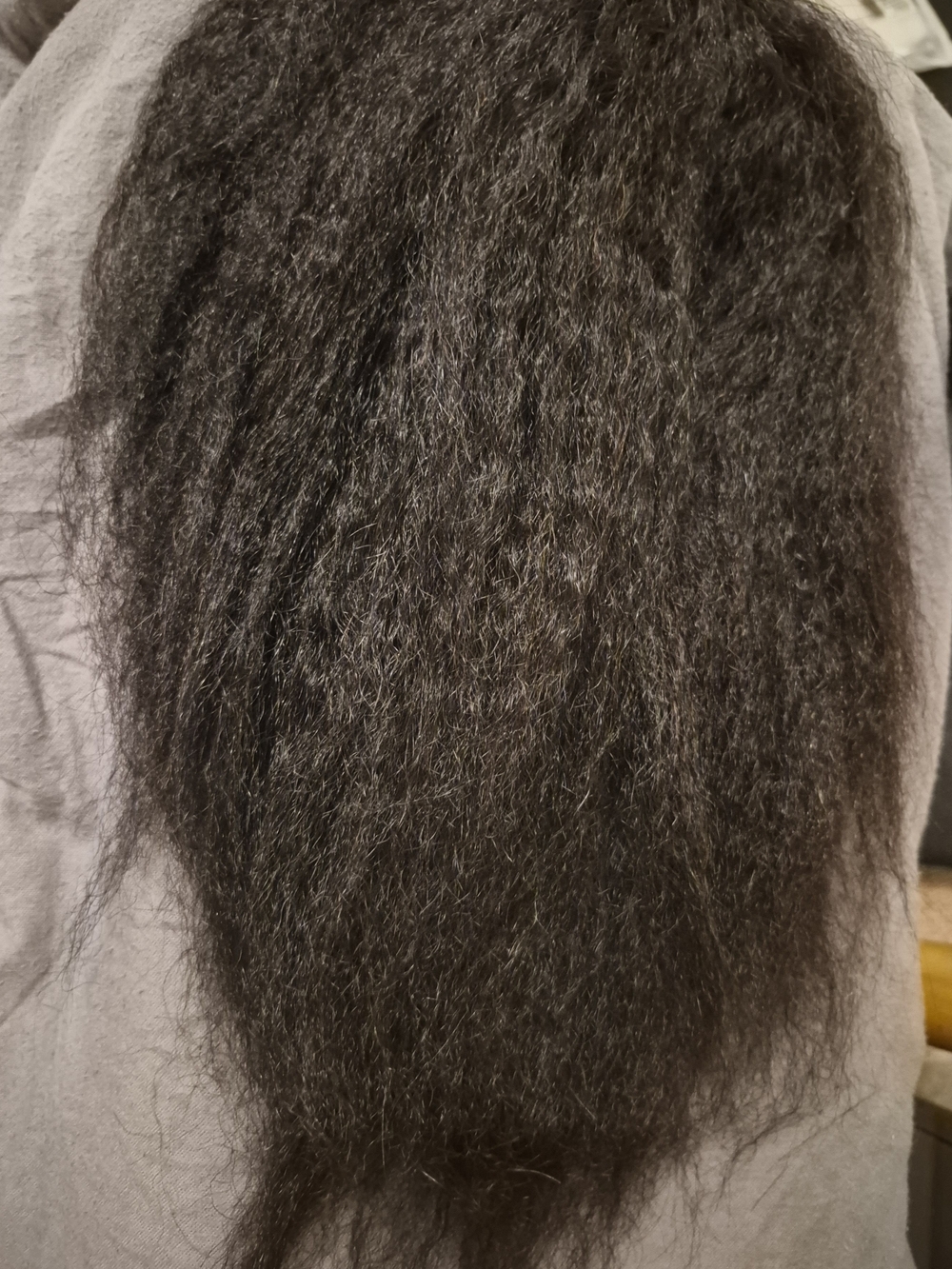 Kinky straight human hair wig - Picture 5 of 6